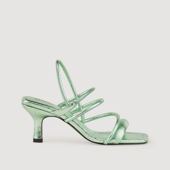 Sandro Noelis Leather Sandal - Picture 9 of 11